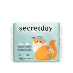 SECRET DAY Secretday Pure Love Ультратонкие дышащие ежедневные прокладки XS size (15 см) 20 шт