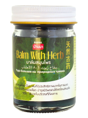 ТАИЛАНД Banna Бальзам тайский зелёный для массажа с травами, 50 гр