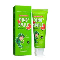 CONSLY Kids Dino's Smile Паста зубная гелевая детская с ксилитом и вкусом арбуза 60 г