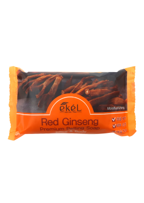 EKEL Premium Peeling Soap Red Ginseng Мыло-скраб для лица и тела Красный женьшень 150 г