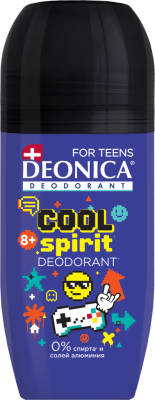 DEONICA Дезодорант ролик FOR TEENS Cool Spirit men 50мл