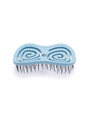 DEWAL Beauty Eco-Friendly Щетка массажная, с нейлоновым штифтом, форма бабочка DBEF35-light blue