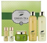 DEOPROCE Premium Green Tea Total Solution Набор для лица уходовый 260 мл*2 + 100 мл + 30 мл*2