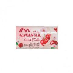 ALVIERO Olivia Love Nature & Fruttis Мыло твердое Приятный вишнёвый смузи 140 г