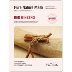 ANSKIN Secriss Маска тканевая Secriss Pure Nature Mask Pack- Red ginseng 25мл