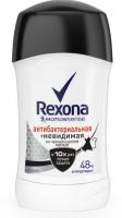 REXONA Антиперспирант-стик Антибактериальная и Невидимая на черном и белом 40 мл