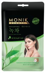 MONIC BEAUTY Skin Code Тканевая маска для лица Зеленый чай 25 мл