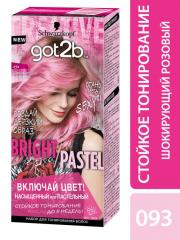 GOT2B Набор д/тонирования волос 80мл Bright/Pastel 093 Шокирующий розовый