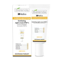 BIELENDA Dr Medica OVERPIGMENTATION Отшелушивающий ночной крем шаг 1, 30мл