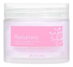 3W CLINIC Крем для лица с гиалуроновой кислотой Hyaluronic Natural Time Sleep Cream, 70 гр