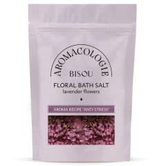 BISOU Aromacologie Соль цветочная для ванны Антистресс с цветками лаванды 330 г