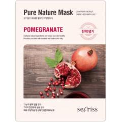 ANSKIN Secriss Маска для лица тканевая Secriss Pure Nature Mask Pack-Pomeganate 25мл