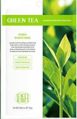 LAMELIN Маска для лица тканевая увлажняющая для всех типов кожи зеленый чай 23 гр.