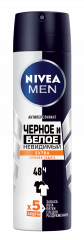 NIVEA Men Антиперспирант-спрей Невидимая защита для черного и белого Extra 150 мл