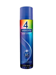4 SEASONS Лак для волос 4 Super Hold (Pro-Vitamin B5, Silk Proteins), 265 мл.