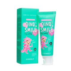 CONSLY Kids Dino's Smile Паста зубная гелевая детская с ксилитом и вкусом жвачки 60 г