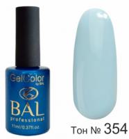 BAL Gel Color №354 Гель-лак каучуковый  Голубой 11 мл