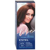 ESTEL Love Стойкая крем-краска для волос 6/74 Темный каштан