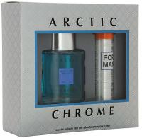 КПК-ПАРФЮМ Arctic Chrome Набор для мужчин (Туалетная вода для мужчин 100 мл + Дезодорант 75 мл)