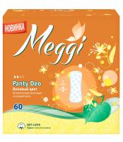 MEGGI Женские гигиенические прокладки "Panti Deo" Липовый цвет на каждый день 60 шт