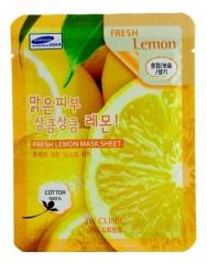 3W CLINIC Fresh Lemon Mask Sheet Маска тканевая с экстрактом лимона 23 мл