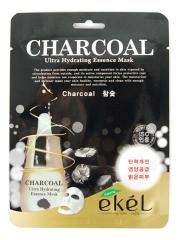 EKEL Маска тканевая с экстрактом древесного угля CHARCOAL Ultra Hydrating Essence Mask, 25 мл