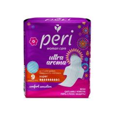 PERI Ultra Aroma Super Женские гигиенические прокладки, 9 шт поверхность сеточка