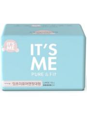 IT'S ME Pure & Fit Pads Large Прокладки женские гигиенические с крылышками, 4 капли 28 см * 10 шт