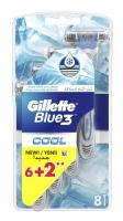 GILLETTE Blue 3 Cool Станок одноразовый (6+2 шт)