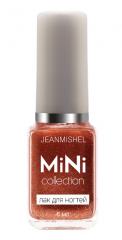 JEANMISHEL MINI Лак для ногтей №210 Красно-коричневый с блестками 6 мл.