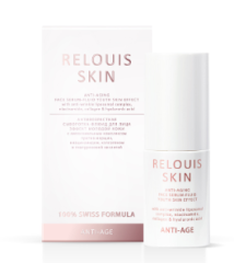 RELOUIS SKIN ANTI-AGE Антивозрастная сыворотка-флюид для лица ЭФФЕКТ МОЛОДОЙ КОЖИ с липосомальным комплексом против морщин, ниацинамидом, коллаг 30г