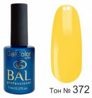 BAL Gel Color №372 Гель-лак каучуковый Желтый тюльпан 11 мл