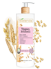 BIELENDA Vegan Muesli питательный лосьон для тела пшеница + овёс + рисовое молоко 400 мл