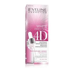 EVELINE White Prestige 4D Освежающая сыворотка-бустер выравнивающая тон для всех типов кожи 18 мл