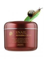 JIGOTT Snail Repairing Cream Восстанавливающий крем для лица с муцином улитки 100 мл