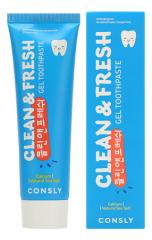 CONSLY Toothpaste Clean&Fresh With Calcium and Natural Sea Salt Паста зубная гелевая с кальцием и натуральной морской солью 105 г
