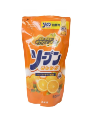KANEYO Жидкость для мытья посуды Сладкий апельсин, 500 мл (сменная упаковка) (Япония)