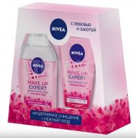 NIVEA Набор Розовая вода (Мицеллярная вода 400 мл + Мицеллярный гель 150 мл)
