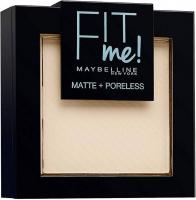 MAYBELLINE Fit Me Matte & Poreless Пудра для лица 110 Светло-кремовый 9 г