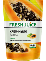 FRESH JUICE Крем-мыло Papaya с увлажняющим молочком авокадо 460 мл (дой-пак)