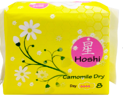 HOSHI Chamomile Dry Прокладки гигиенические дневные Day Use (240мм), 8шт