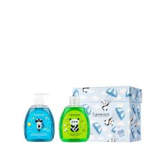 GOURMANDISE Детский набор (Жидкое мыло Межгалактический енот 330 мл + Гель для душа Панда-спорт 330 мл)
