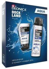 DEONICA Набор Dockland Aqua Пена 200 мл + Бальзам после бритья 75 мл