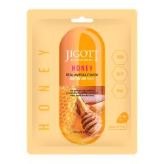 JIGOTT Real Ampoule Mask Ампульная тканевая маска с экстрактом Honey Мёда 27 мл