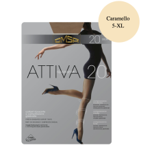 OMSA Attiva Колготки с массажным эффектом 20 den, цвет caramello, размер 5-XL
