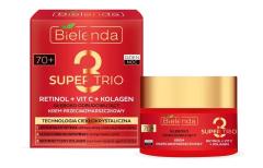 BIELENDA Super Trio Retinol+Vit C+Kolagen Глубоко восстанавливающий крем против морщин 70+ день/ночь 30 мл