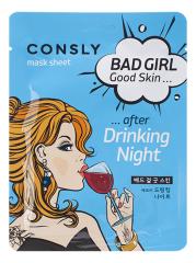 CONSLY Bad Girl Good Skin After Drinking Night Mask Sheet Маска тканевая После вечеринки 23 мл