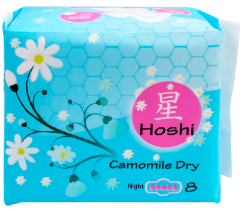 HOSHI Chamomile Dry Прокладки гигиенические ночные Night Use (290мм), 8шт