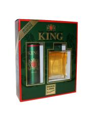 PARIS LINE Подарочный набор для мужчин King (Туалетная вода 100 мл + Дезодорант 150 мл)