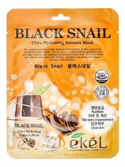 EKEL Ultra Hydrating Essence Mask Black Snail Тканевая маска для лица с Муцином черной улитки 25 мл